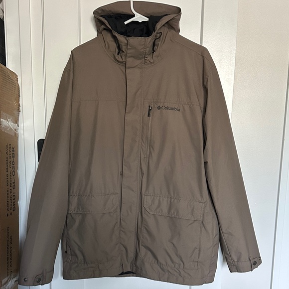 Columbia Other - Columbia Men's Taupe Hooded Performance Jacket